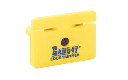 Band-It Veneer Edge Trimmer. Single-sided edge trimmer trims flush & cleanly excess veneer & melamine. Easy-to-use, accommodates most edging widths with thicknesses up to 3mm including wood veneer, melamine, PVC, & polyester. Edge trimmer cuts in both directions & uses high quality, inexpensive blades.  Made in USA.