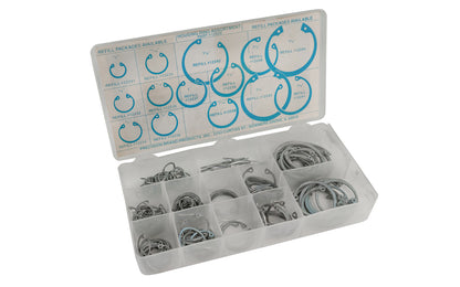 Housing Ring Assortment Kit with plastic box. Precision Brand Model 12920. Un-used old stock - sold as is.