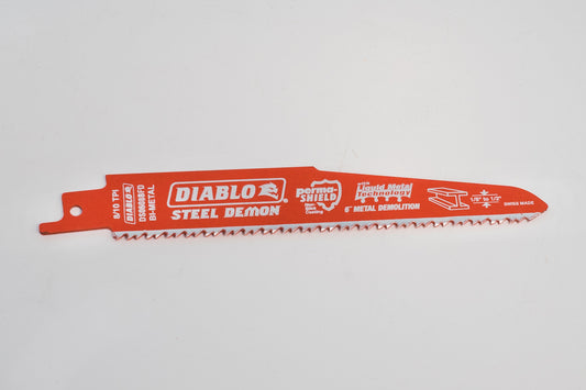 Diablo 6" Metal Cutting Reciprocating Saw Blade - 8 / 10 TPI. Model DS06088FD. Swiss made