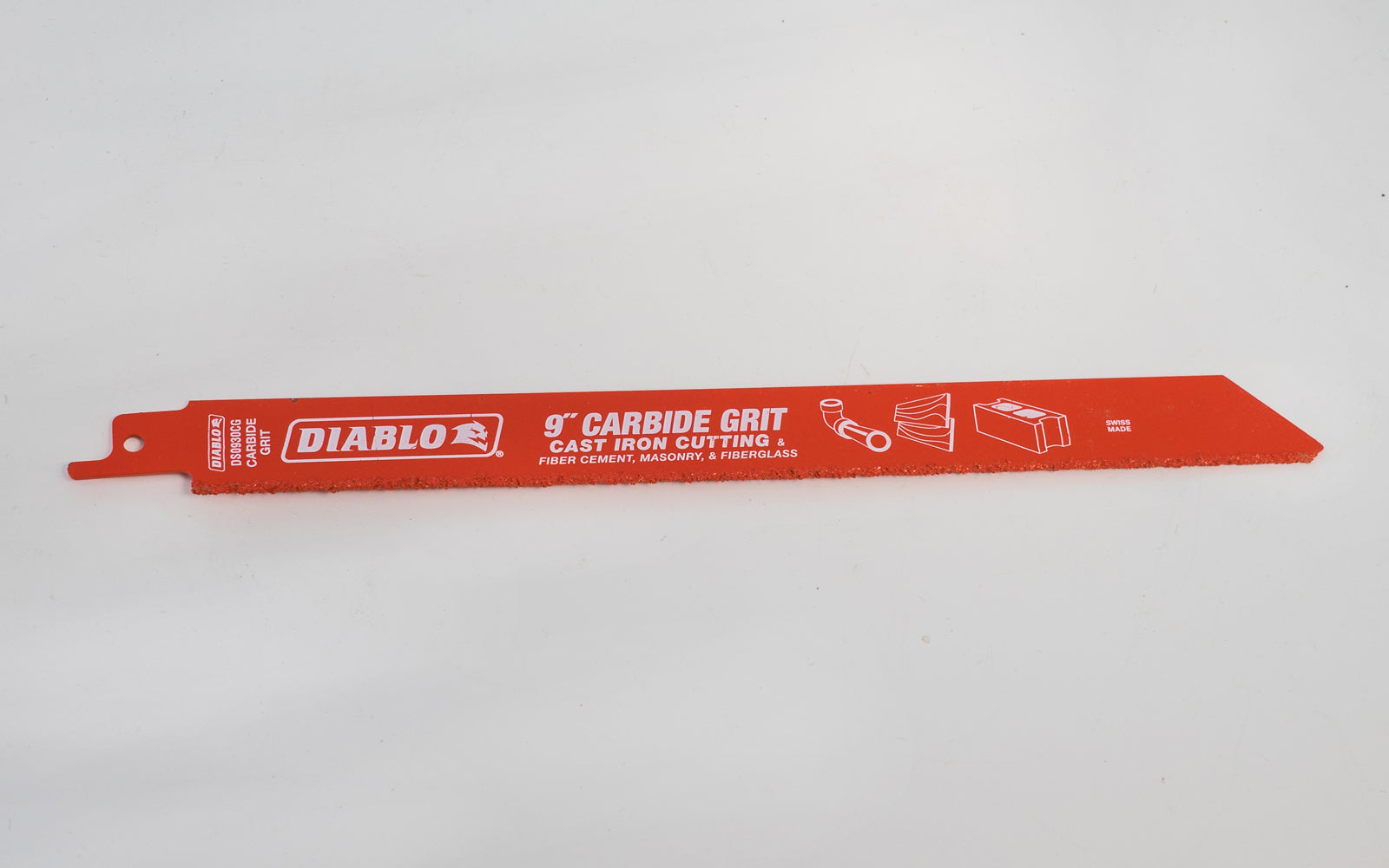 Diablo 9" Carbide Grit Reciprocating Saw Blade. Model DS0930CG. Swiss made.