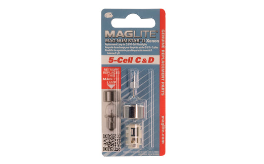 Maglite Replacement Lamp for C & D 5-cell flashlights. Maglite "Mag-Num Star II" Xenon. 038739107202.