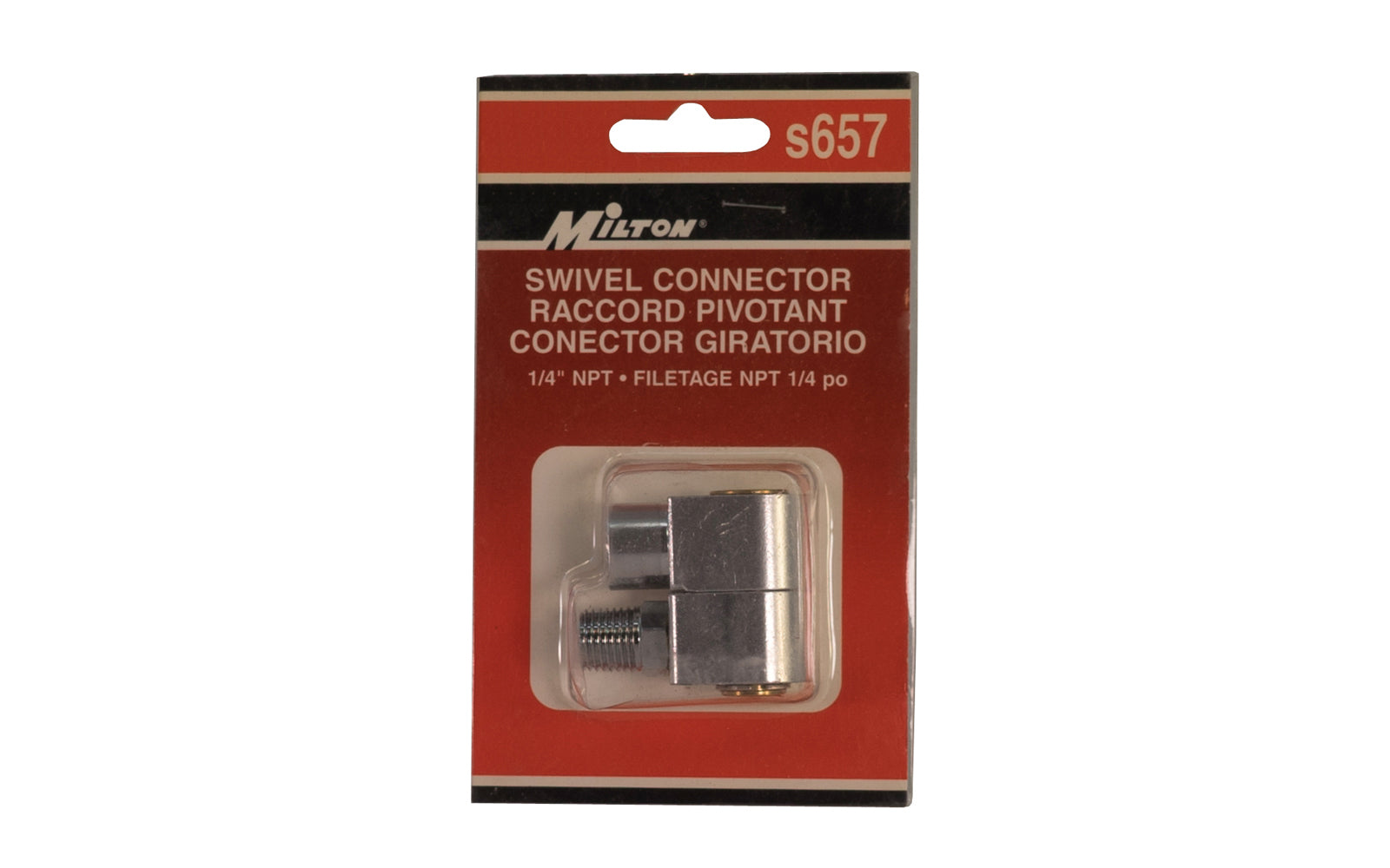 Milton Swivel Connector s657. Made by Milton Industries.