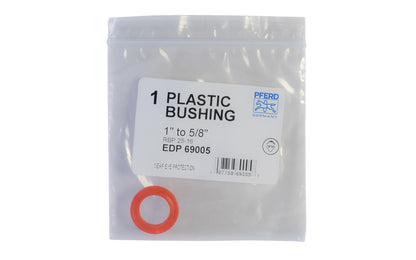 Pferd Plastic Bushing - 1" to 5/8". Made of plastic material. 1/8" thick. Made in Germany. Model No. 69005.