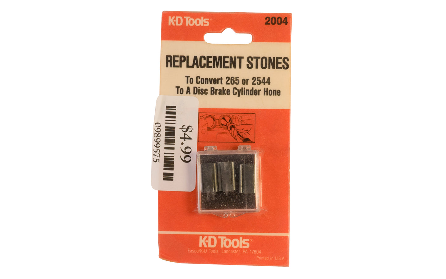 KD Tools Replacement Stones - 2004. Designed to convert Model 265 or Model 2544 to a disc brake cylinder hone. KD Tools Model No. 2004.