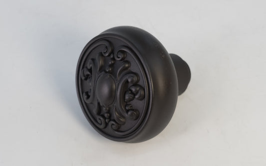 Oil Rubbed Bronze Solid Brass Core Ornate Doorknob - USED