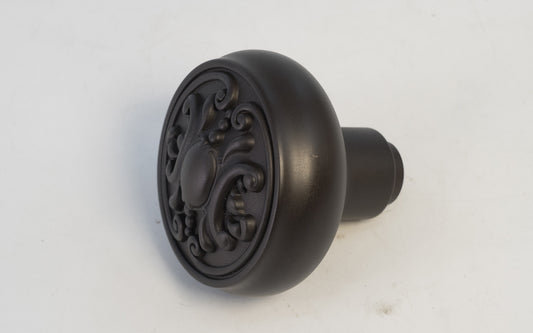 Oil Rubbed Bronze Solid Brass Core Ornate Doorknob - USED