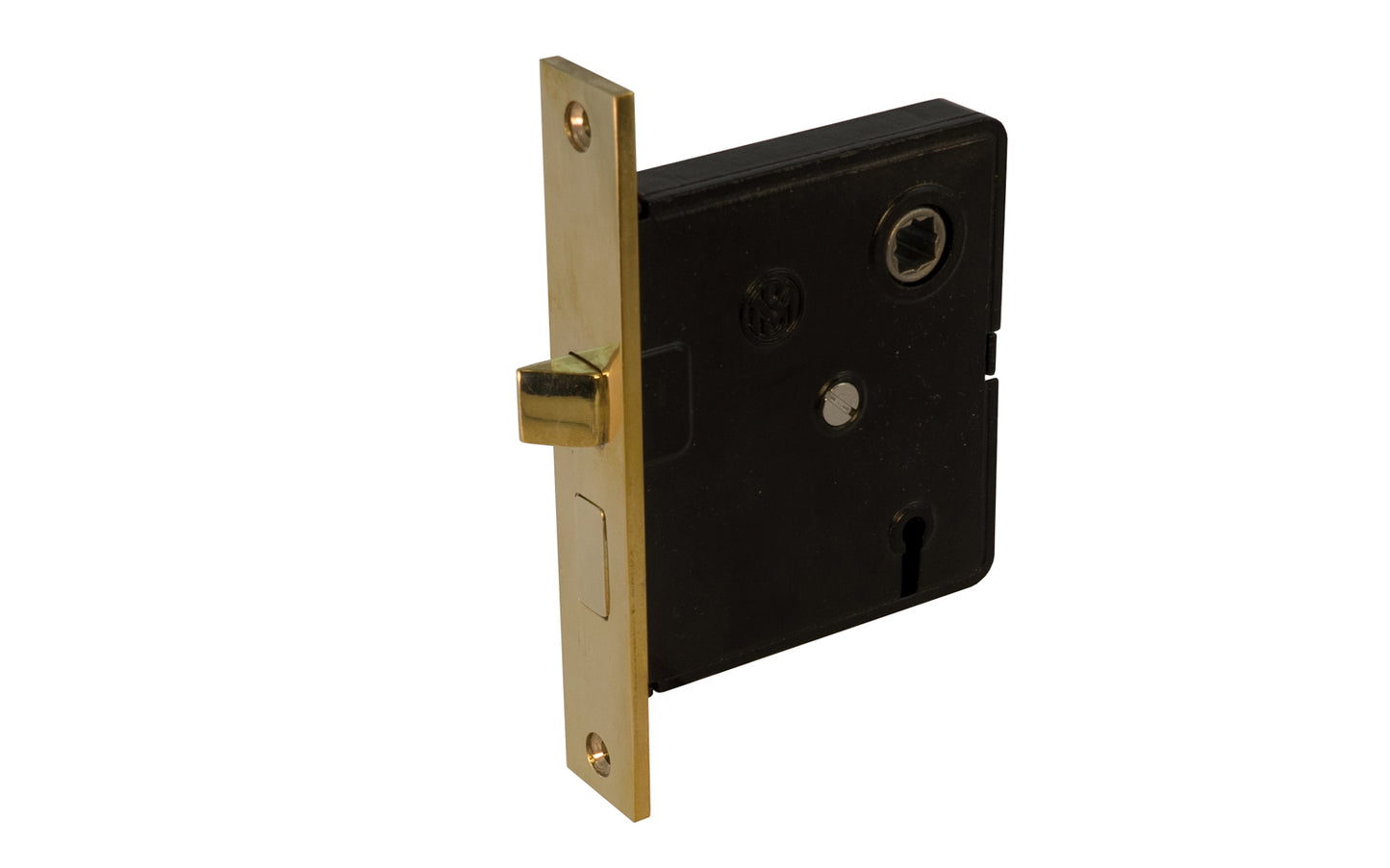 Unlacquered Brass Interior Mortise Lock - USED