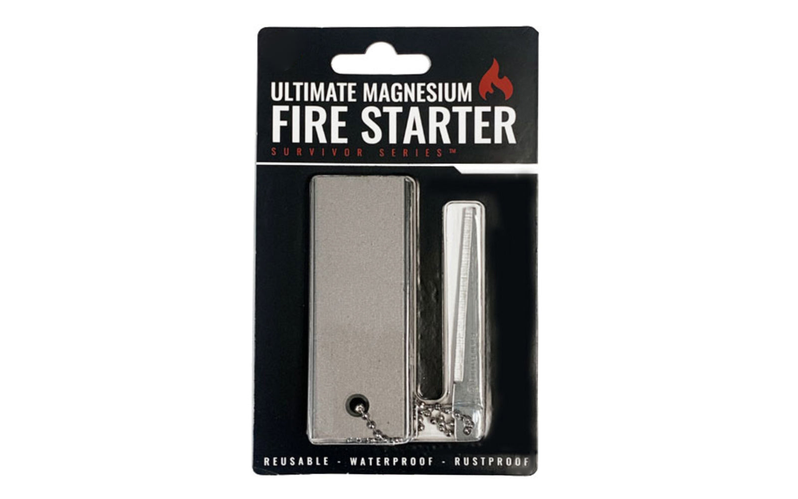 Ultimate Magnesium Fire Starter with Striker. Great for camping, hiking, trekking, boating, hunting, travel, survival, &  emergencies. Made by SE.