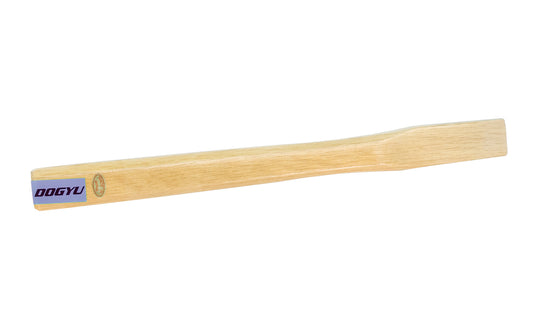 Replacement handle for the Japanese Dogyu Genno Hammer - 325 g model. Wooden handle is made of Japanese White Oak. Made in Japan. 4962819003749. Model 00374. 