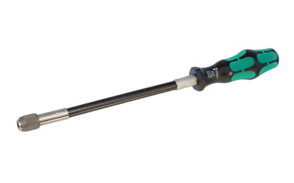 Wera Bit-Holder Screwdriver Handle with Flexible Shaft - Holds bits with 1/4" hex drive. Holds insert bits with 1/4" hex drive. Hexagonal anti-roll feature. Model 028160 - Wera 392.