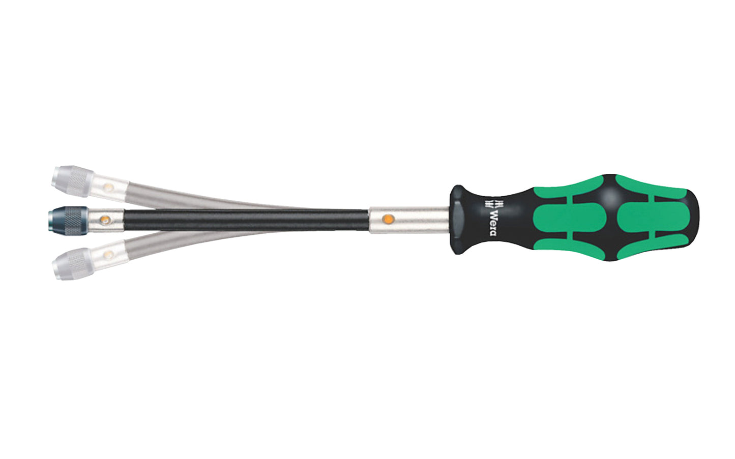 Wera Bit-Holder Screwdriver Handle with Flexible Shaft - Holds bits with 1/4" hex drive. Holds insert bits with 1/4" hex drive. Hexagonal anti-roll feature. Model 028160 - Wera 392.