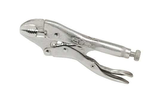 Irwin 4" "The Original" Vise Grip Locking Nose Plier. Model 4WR. Item No. 1002L3. Turn screw to adjust pressure & fit work. Stays adjusted for repetitive use. Constructed of high-grade heat-treated alloy steel for maximum toughness & durability. Hardened teeth are designed to grip from any angle. 15/16" Jaw Capacity ~ 038548010045
