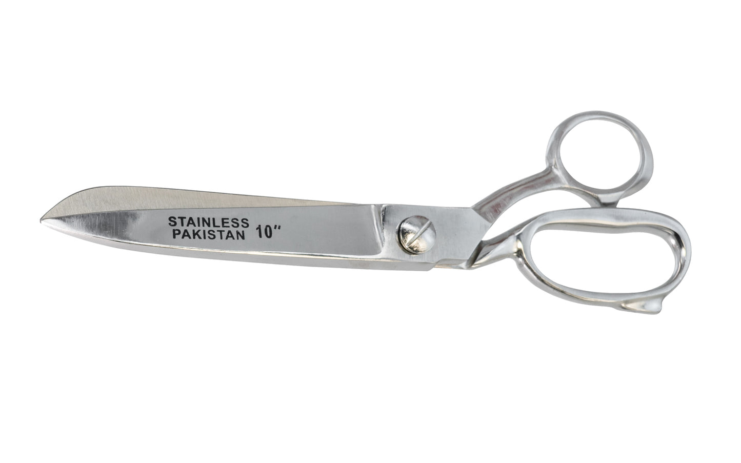 10" Stainless Steel Heavy Duty Scissors. Chrome finish. Made by SE.