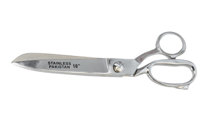 10" Stainless Steel Heavy Duty Scissors. Chrome finish. Made by SE.