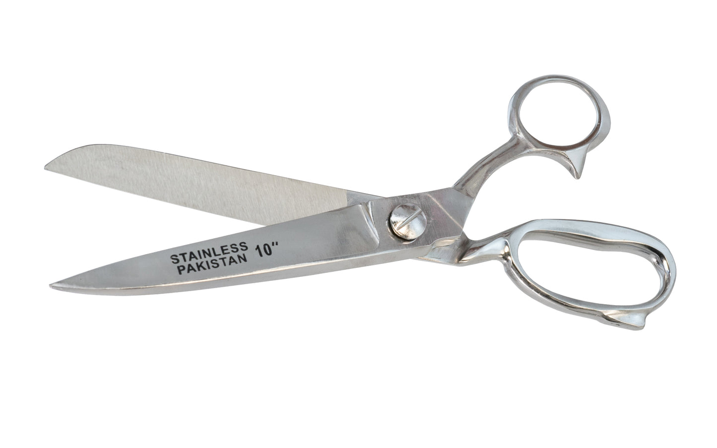 10" Stainless Steel Heavy Duty Scissors. Chrome finish. Made by SE.