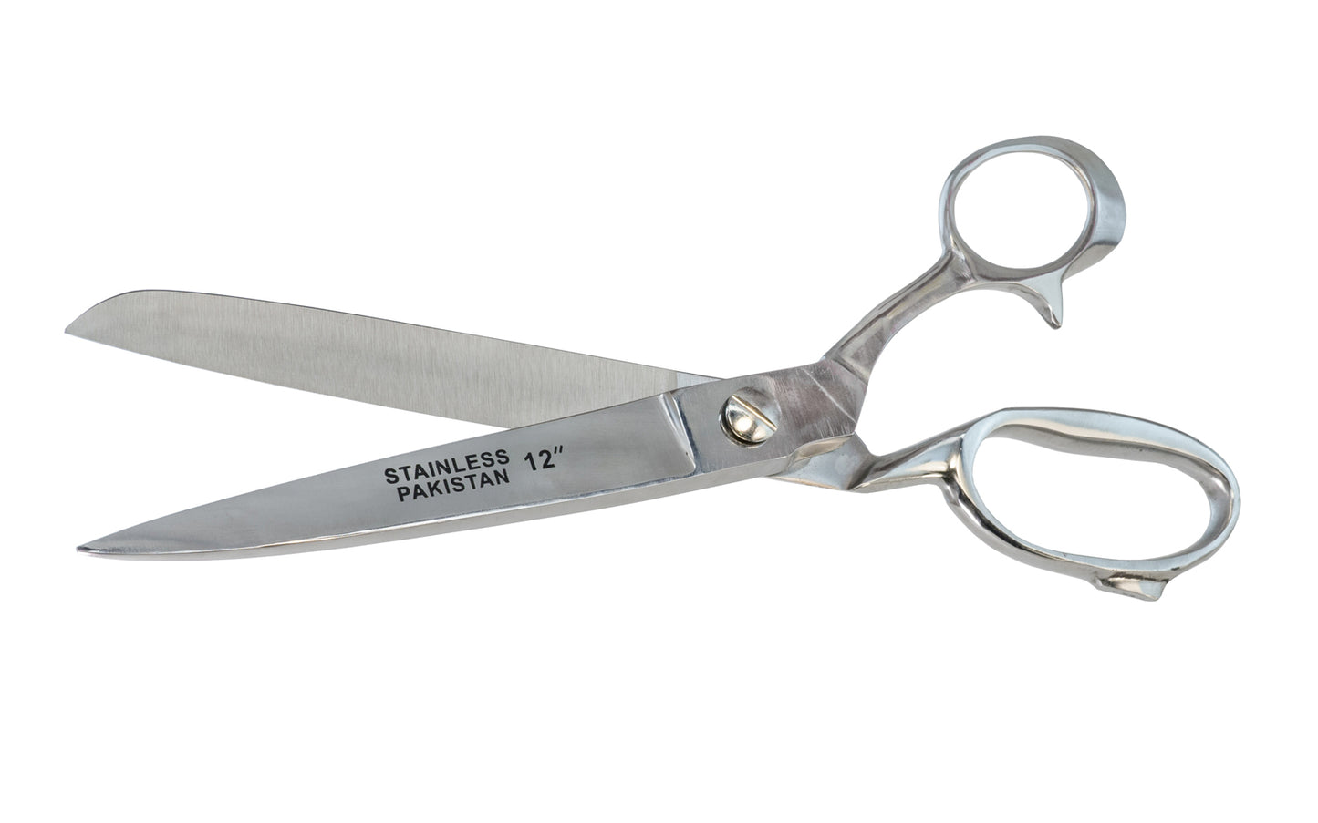 12" Stainless Steel Heavy Duty Scissors. Chrome finish. Made by SE.