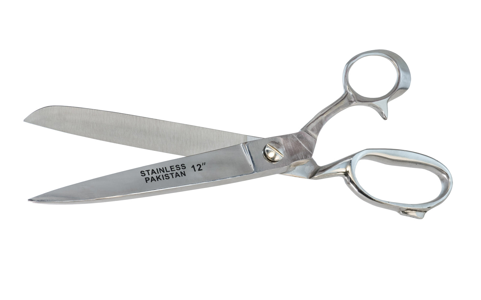 12" Stainless Steel Heavy Duty Scissors. Chrome finish. Made by SE.