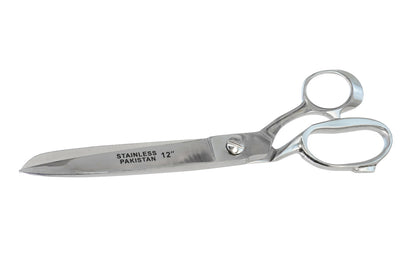 12" Stainless Steel Heavy Duty Scissors. Chrome finish. Made by SE.