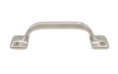 Vintage-style Hardware · Classic Solid Brass Handle Pull ~ 3-1/2" On Centers. Versatile handle is great for sash windows, cabinets, drawers, file cabinets. Arts & Crafts handle pull. Brushed Nickel Finish.