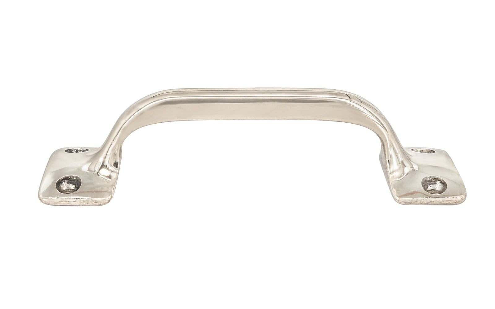 Vintage-style Hardware · Classic Solid Brass Handle Pull ~ 3-1/2" On Centers. Versatile handle is great for sash windows, cabinets, drawers, file cabinets. Arts & Crafts handle pull. Polished Nickel Finish.