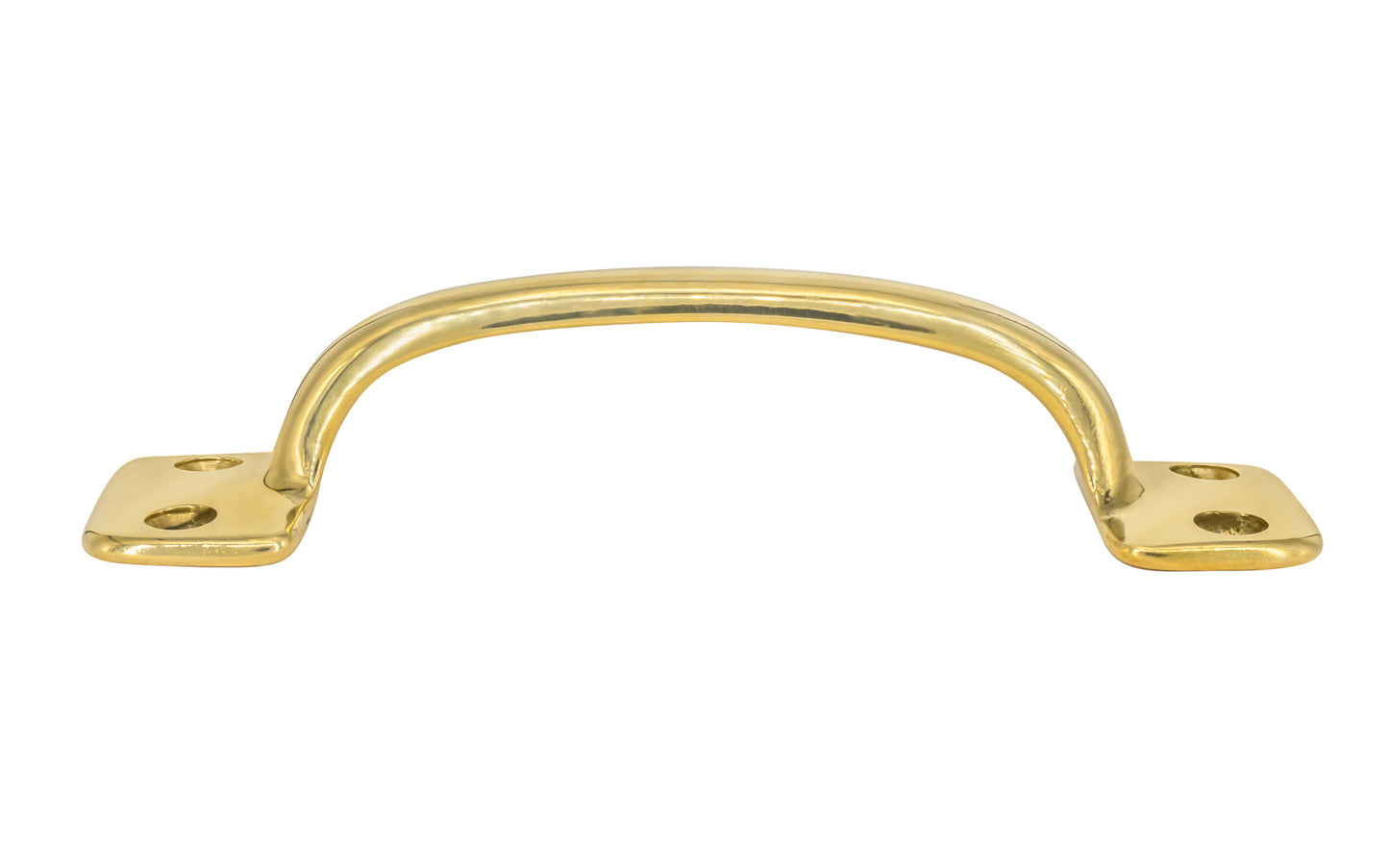 Vintage-style Hardware · Classic Solid Brass Handle Pull ~ 4" On Centers. Versatile handle is great for sash windows, cabinets, drawers, file cabinets. Arts & Crafts handle pull. Lacquered Brass Finish.