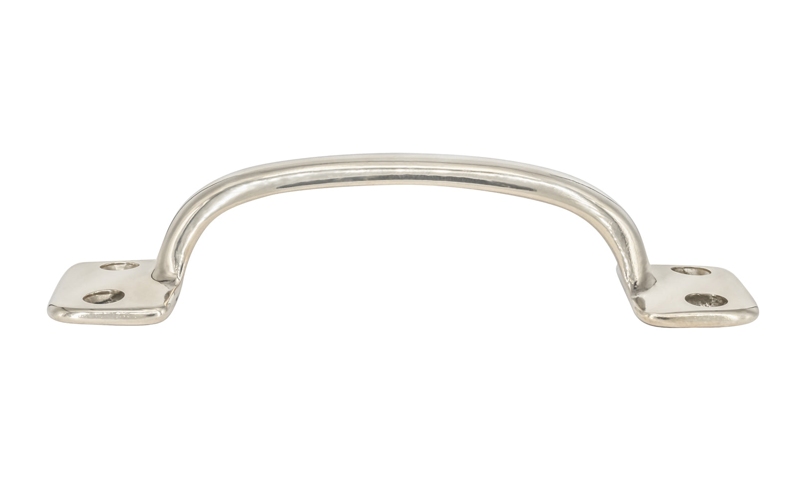 Vintage-style Hardware · Classic Solid Brass Handle Pull ~ 4" On Centers. Versatile handle is great for sash windows, cabinets, drawers, file cabinets. Arts & Crafts handle pull. Polished Nickel Finish.