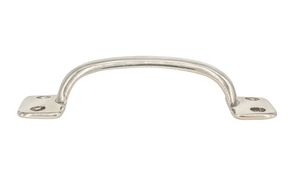 Vintage-style Hardware · Classic Solid Brass Handle Pull ~ 4" On Centers. Versatile handle is great for sash windows, cabinets, drawers, file cabinets. Arts & Crafts handle pull. Polished Nickel Finish.
