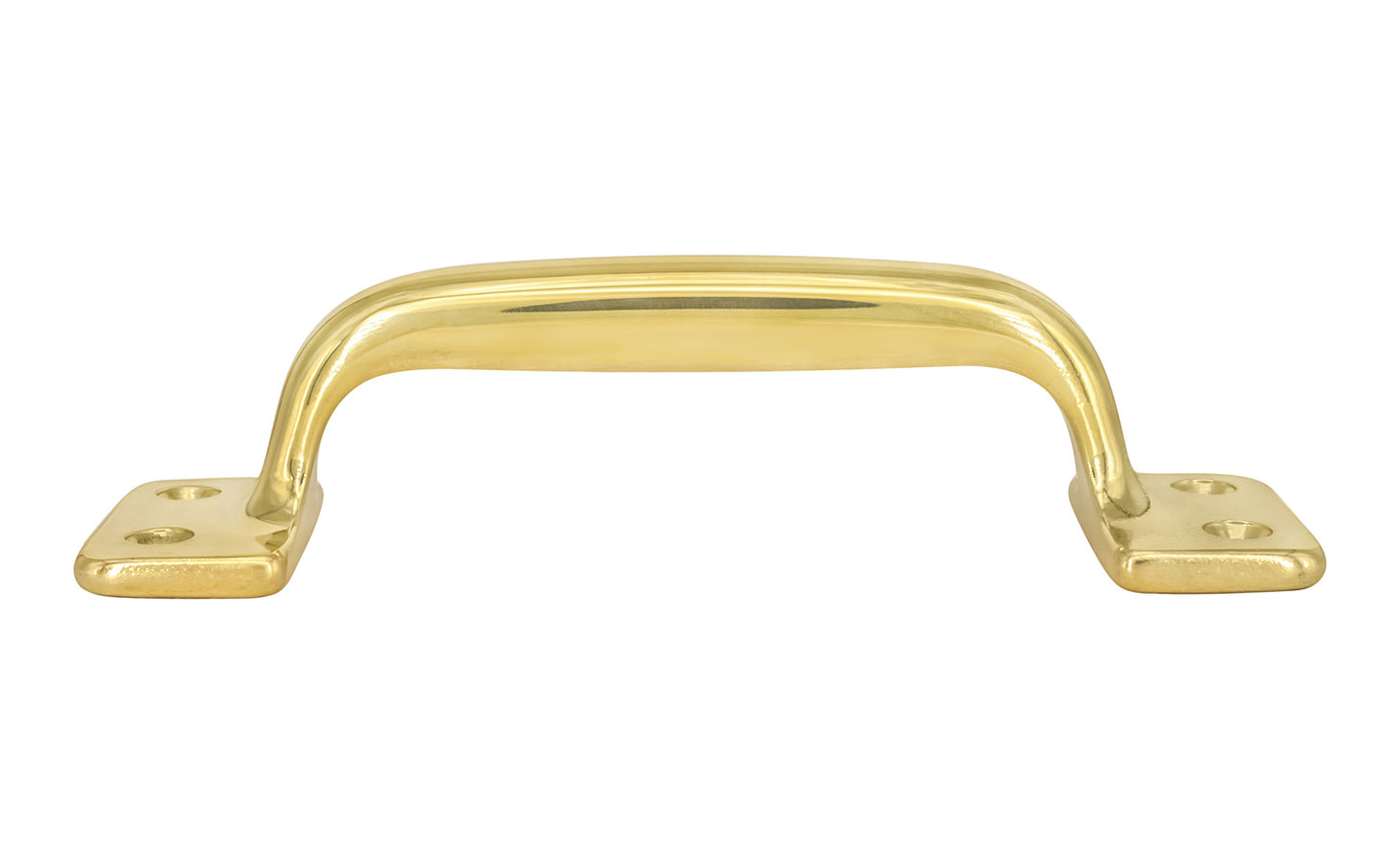Vintage-style Hardware · Classic Solid Brass Handle Pull ~ 4-3/8" On Centers. Versatile handle is great for sash windows, cabinets, drawers, file cabinets. Arts & Crafts handle pull. Lacquered Brass 