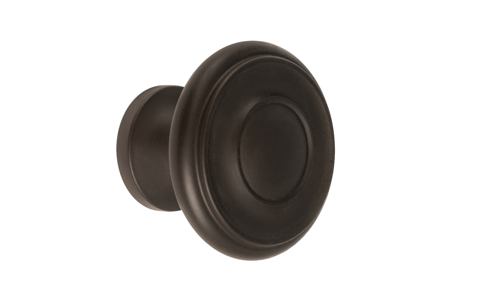 Vintage-style Hardware · Solid Brass classic contemporary / art deco, mid-century style cabinet knob. High quality solid brass 1-1/4" diameter Knob. Ideal for kitchen & bathroom cabinets, & furniture. Oil Rubbed Bronze Finish.