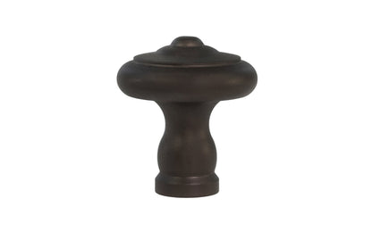 Vintage-style Hardware · Solid Brass classic contemporary style cabinet knob designed in the Mid-Century style. Quality solid brass 1" diameter Knob. Ideal for kitchen & bathroom cabinets, & furniture. Oil rubbed bronze finish.