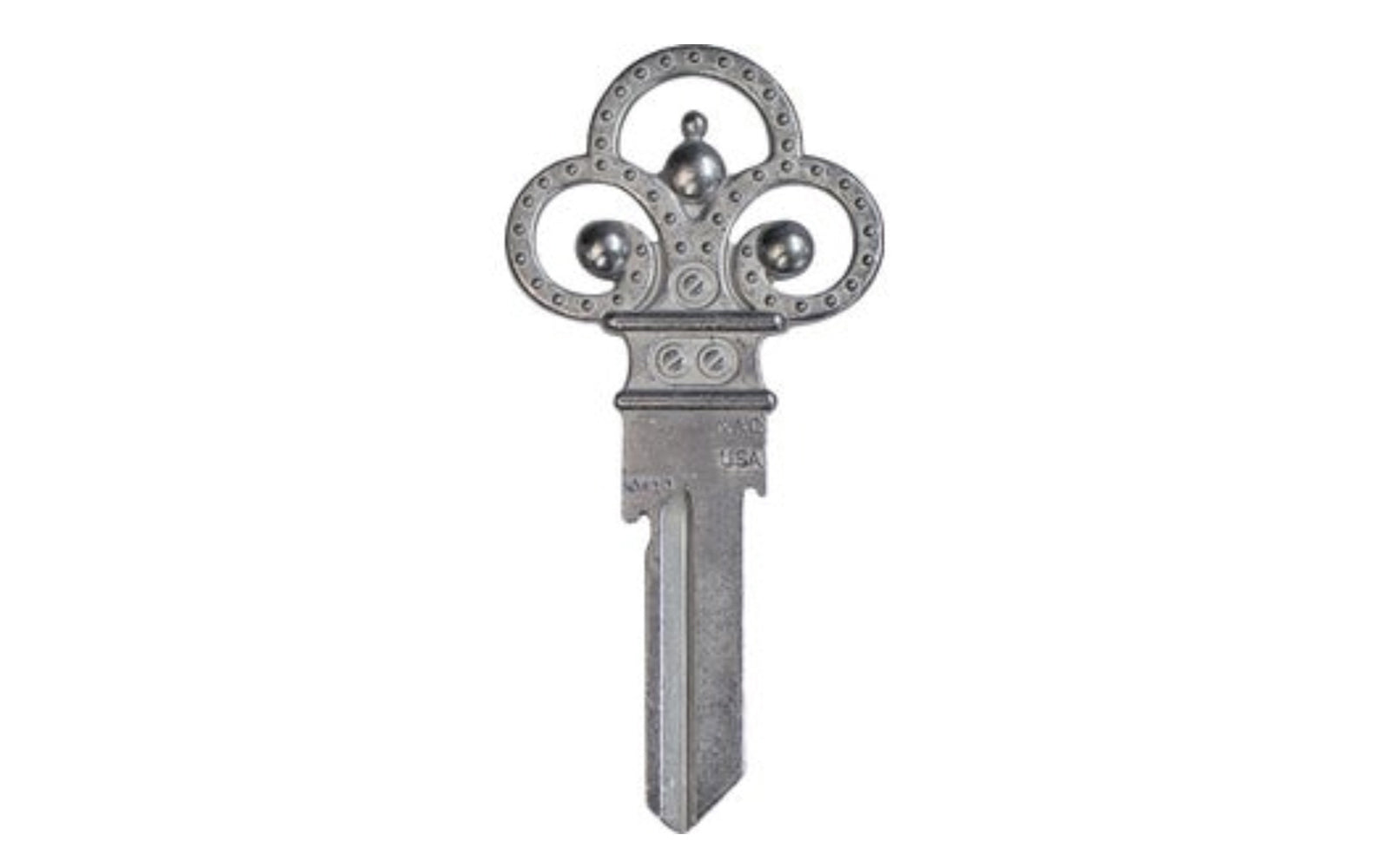 Decorative SC1 House Key. Schlage keyway blank. 2-3/4" overall length. Made by Lucky Line. Made in USA.