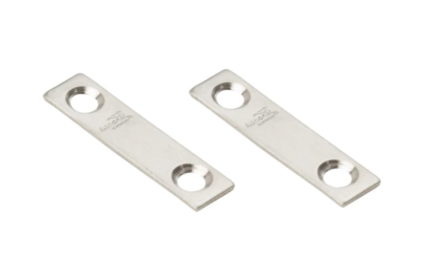 2" x 1/2" Stainless Mending Braces - 2 Pack