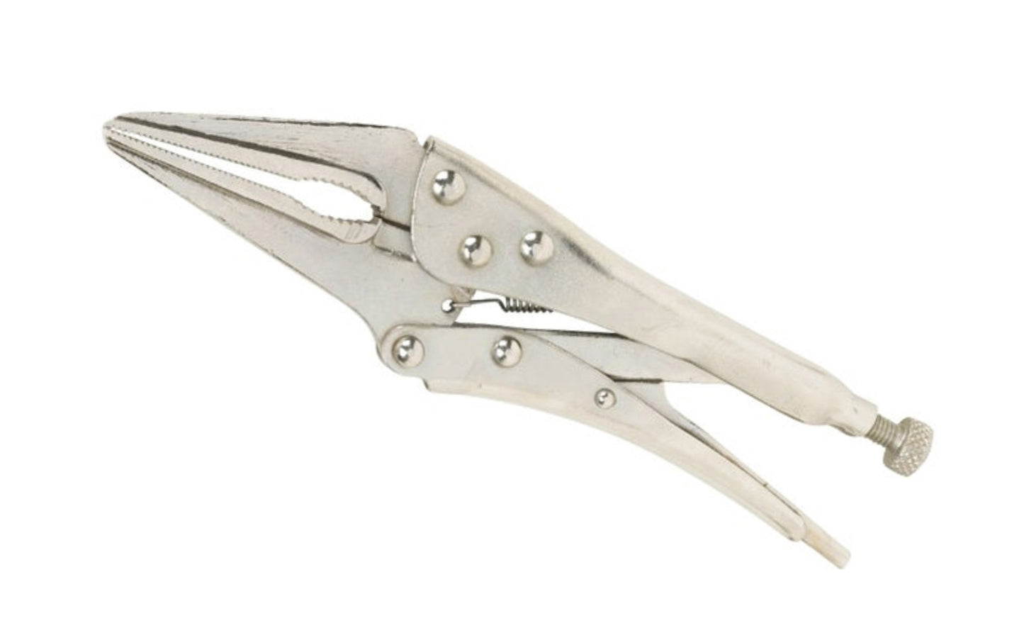 Do It 6" Locking Nose Pliers. Ideal for tightening, clamping, twisting & turning. Turn screw to adjust pressure & fit work. Stays adjusted for repetitive use. Drop-forged steel jaw. Classic trigger release designed to provide maximum locking force. Locking long nose plier clamp. Made by Do It Best.