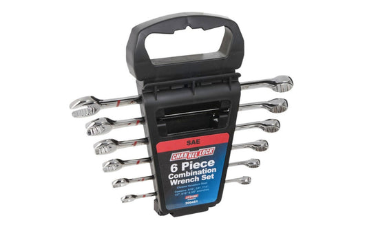 Channellock SAE 6-PC Combo Wrench Set. Sizes Include:  5/16",  3/8",  7/16",  1/2",  9/16",  &  5/8" sizes.
