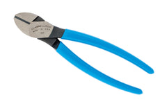 Channellock 7" "XLT" Diagonal Cutting Pliers  increases performance & reduces hand fatigue Laser heat-treated cutting edges perform better & last longer. Forged high carbon U.S. steel for strength & durability is specially coated for ultimate rust prevention. Vinyl blue comfort grips. 025582133274. Made in USA. 