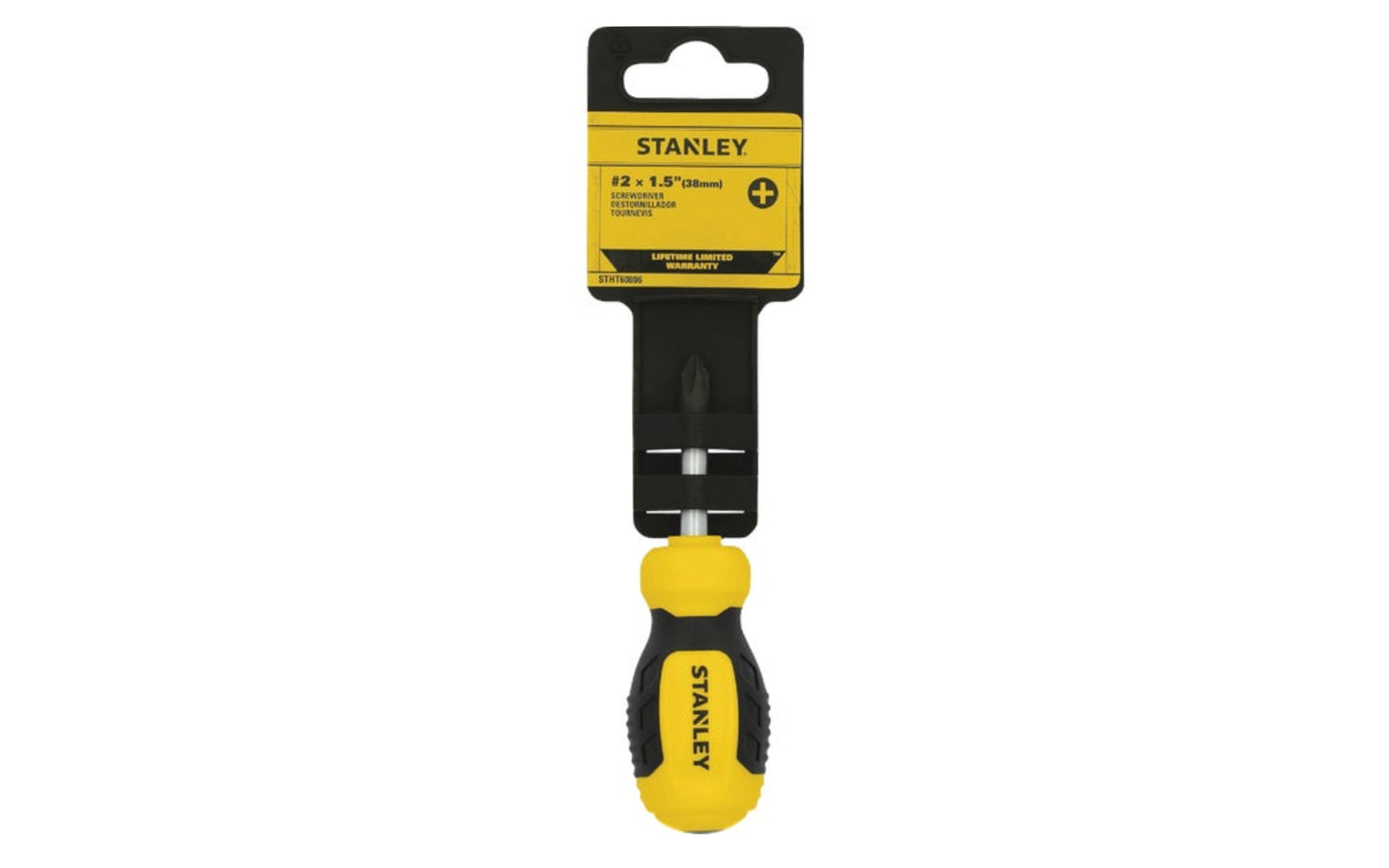 This Stanley #2 Phillips Stubby Screwdriver has a tri-zone bi-material handle ideal for precision, torque, & speed applications. This durable screwdriver is designed with a strong steel blade, a chrome finish. Stanley Tools Model STHT60806.