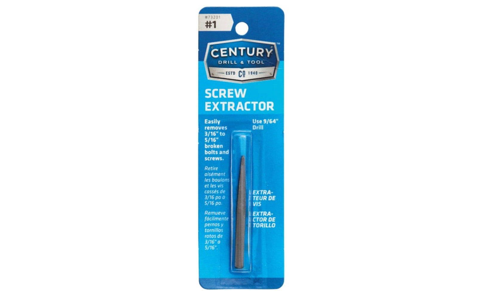 Century Drill & Tool 73215 Juego de extractor de tornillo de flauta Century Drill & Tool 73215 Juego de extractor de tornillo de flauta