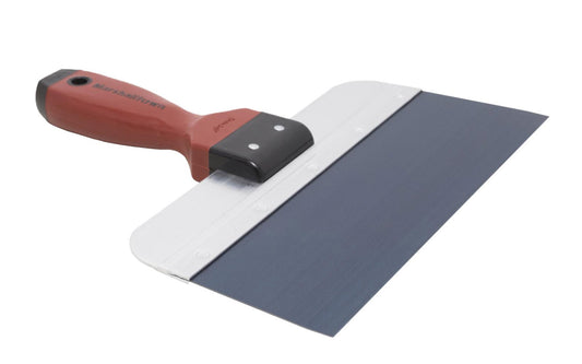 This Marshalltown Taping Knife features a blue steel blade with a rigid alloy backer. 10" width blade. Model 3510D.
