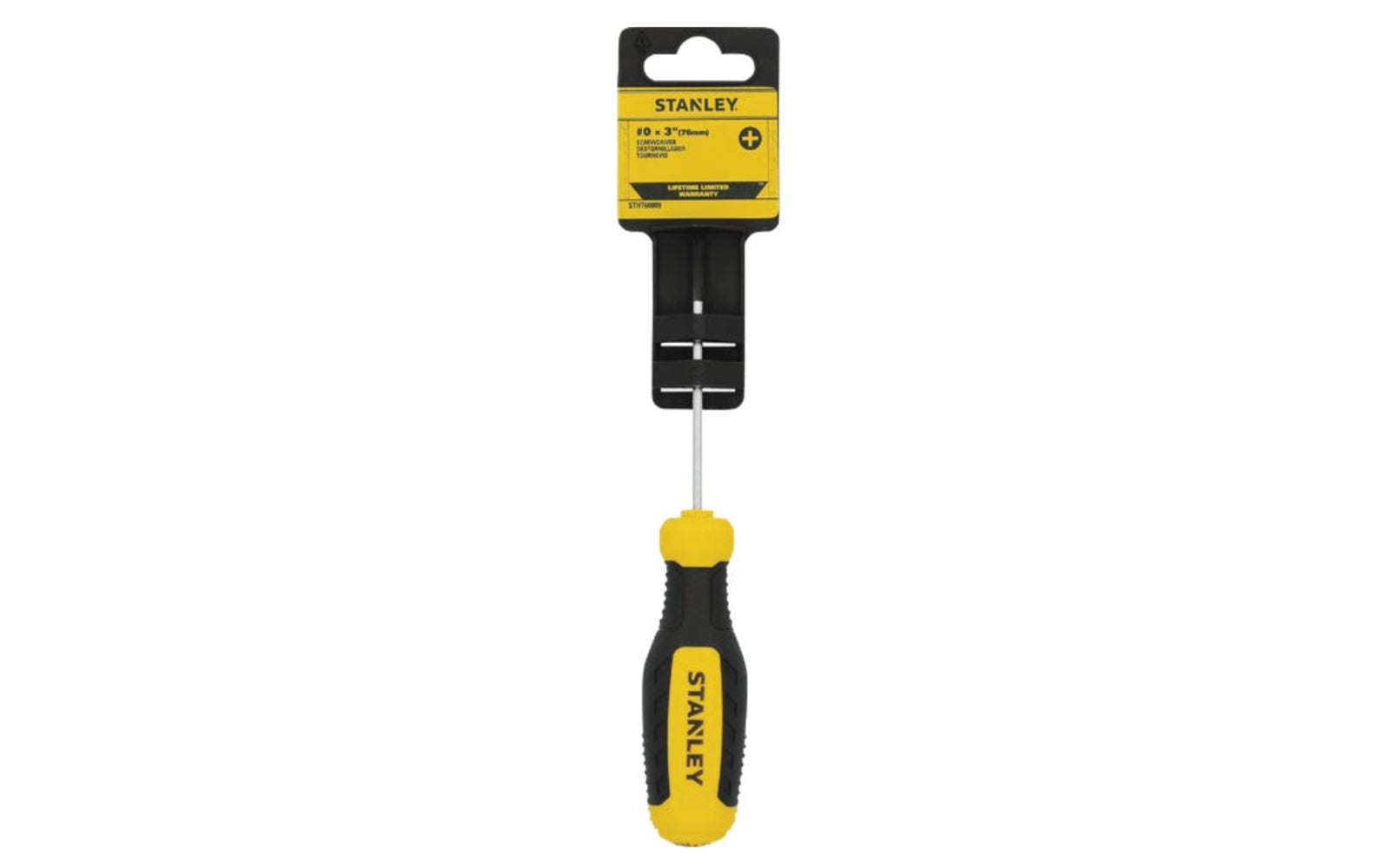 This Stanley #0 Phillips Screwdriver has a tri-zone bi-material handle ideal for precision, torque, & speed applications. This durable screwdriver is designed with a strong steel blade, a chrome finish. Stanley Tools Model STHT60809.