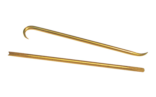 The CS Osborne Brass O-Ring Picks. Two piece tool set. Helpful in retrieving stubborn packing from tight openings. Properly shaped & hardened for easy use. Made of brass material.  Made in USA. ~ CS Osborne Model #35 ~ 096685144160