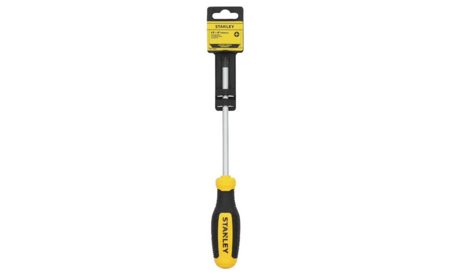 This Stanley #3 Phillips Screwdriver has a tri-zone bi-material handle ideal for precision, torque, & speed applications. This durable screwdriver is designed with a strong steel blade, a chrome finish. Stanley Tools Model STHT60810.