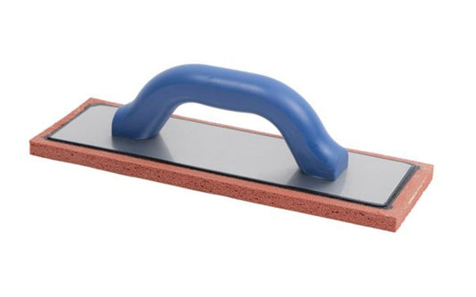 Marshalltown 12" x 4" Plasterer's Rubber Float - Fine. This Rubber Float is used for rough and/or textured finishes. They come with a 5/8" thick red rubber pad specially bonded to the aluminum backing plate for long wear. contractor-grade QLT Rubber Floats are ideal for bringing sand to the surface. Model 38L.
