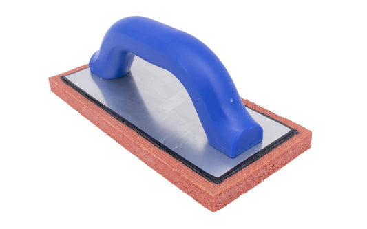Marshalltown 9" x 4" Plasterer's Rubber Float - Fine. This Rubber Float is used for rough and/or textured finishes. They come with a 5/8" thick red rubber pad specially bonded to the aluminum backing plate for long wear. contractor-grade QLT Rubber Floats are ideal for bringing sand to the surface. Model 38.