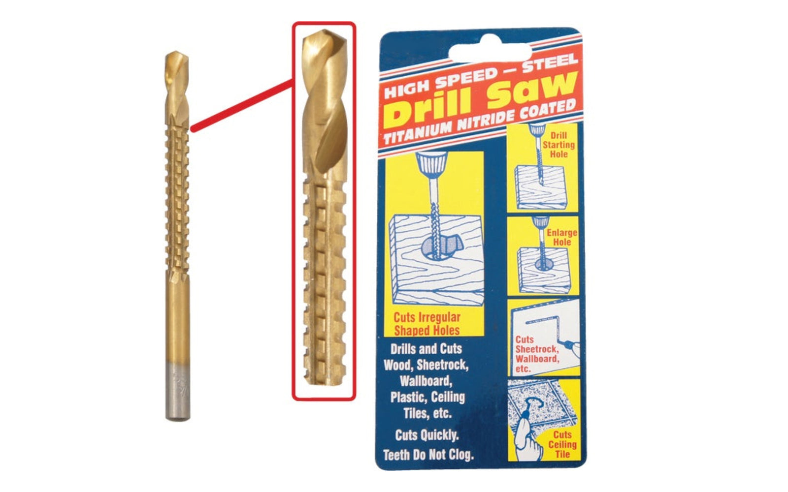 HSS Drill Saw Bit Titanium Nitride Coated