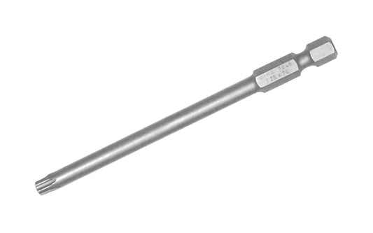 High quality Wiha 3" Long Torx Power Bit made out of special high performance CRM-72 Tool Steel. 1/4" hex ball shank. 3" overall length.   Made in Germany.