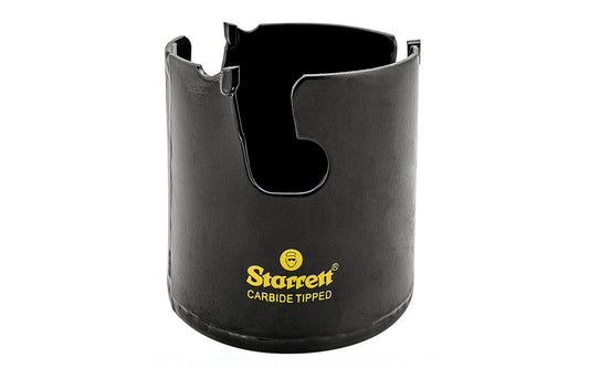 The Starrett TCT tungsten carbide tipped multi-purpose hole saws with a unique tooth set for an ultra-aggressive, high performance cutting of non-metallics. Rapid, heat-free stock removal of wood, MDF, plastics, and ceramic tiles. Note: Arbor, pilot bit, chuck not included. 