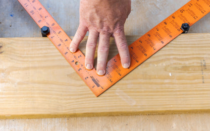 Johnson Level Tall Profile Stair Gauges - Pair. Extends beyond large framing lumber & attaches to most framing, carpenter or rafter squares. Model 405-PLUS.