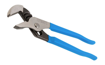 Channellock 9-1/2" Straight Jaw Tongue & Groove Plier is built to last with a Permalock fastener to eliminate nut & bolt failure. Laser-hardened teeth to provide a better, longer lasting grip. Channelock Model 420. 025582300676. Professional non-slip channellocks. adjustable 9.5" tongue and groove plier. Made in USA.