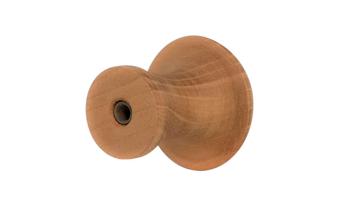 Classic Shaker Wood Cabinet Knob with threaded end