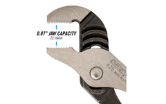 Channellock 6-1/2" Straight Jaw Tongue & Groove Plier is built to last with a Permalock fastener to eliminate nut & bolt failure. Laser-hardened teeth to provide a better, longer lasting grip. Channelock Model 426. 025582301277. Professional non-slip channellocks. adjustable tongue and groove plier. Made in USA.